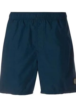 Stone Island плавки-шорты с нашивкой-логотипом