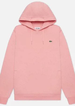 Мужская толстовка Lacoste Sport Fleece Hoodie, цвет розовый, размер S