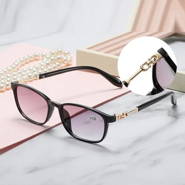 DUBERY Рамка Очки для чтения Женщины Мода HD Градиентные линзы Металлические очки для чтения Мужчины