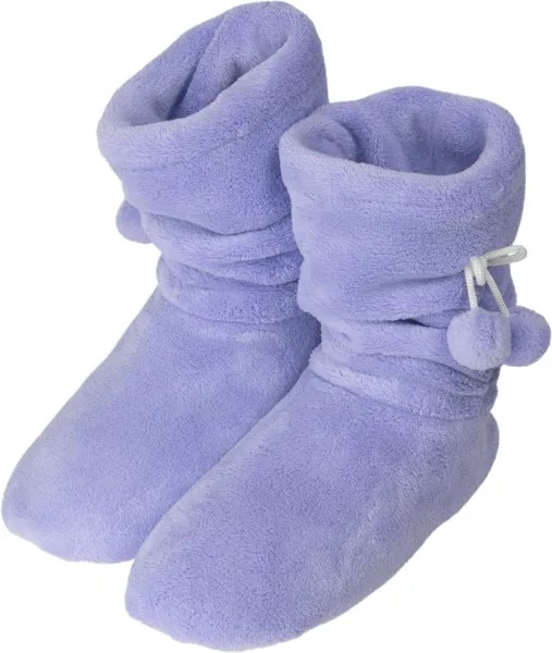 Тапочки normani Damen Fleece mit Bommeln, фиолетовый