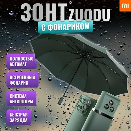 Смарт-зонт Xiaomi, зеленый