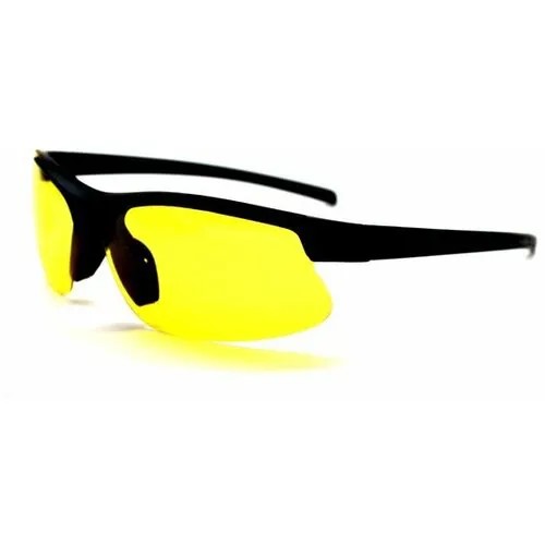 Солнцезащитные очки , черный, желтый