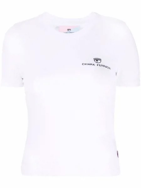 Chiara Ferragni футболка с вышитым логотипом