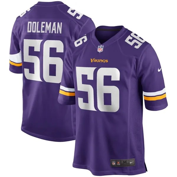 Мужская фиолетовая майка игрока пенсионера Chris Doleman Minnesota Vikings Game Nike