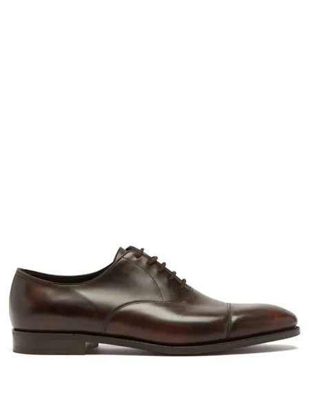 Кожаные оксфорды city ii John Lobb, темно коричневый