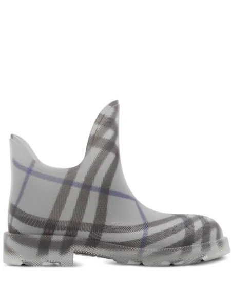 Burberry ботинки Marsh в клетку, серый