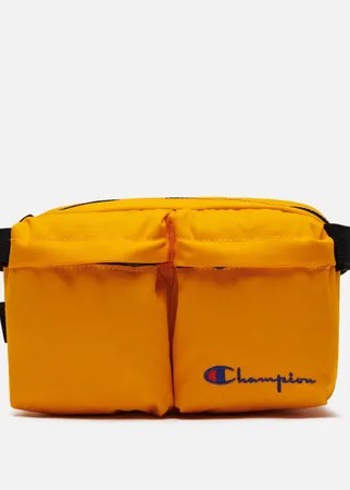 Сумка на пояс Champion Reverse Weave Cordura Logo Script, цвет оранжевый