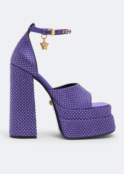 Сандалии VERSACE Aevitas platform sandals, фиолетовый