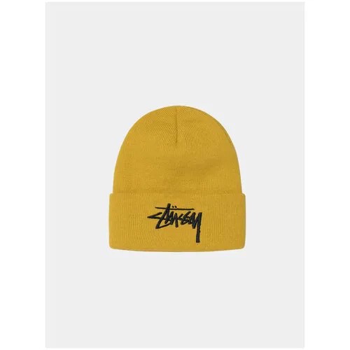 Шапка BIG STOCK CUFF stussy ( one size / желтый / 132985 )