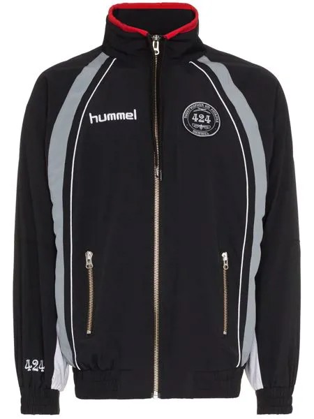 424 куртка 'x Hummel' с полосками и заплаткой с логотипом