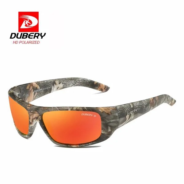 Поляризованные солнцезащитные очки для мужчин и женщин DUBERY камуфляжные спортивные очки для верховой езды рыбалки 2022 высококачественные очки для вождения uv400
