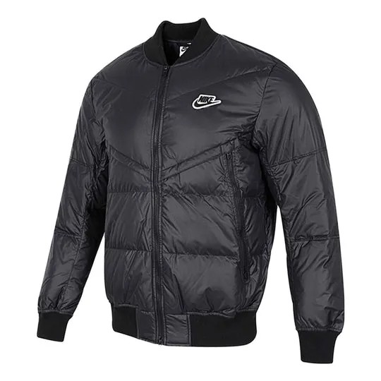 Куртка Nike puffer bomber jacket 'Black' DV4275-010, черный