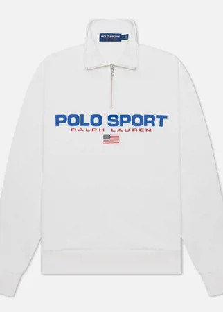 Мужская толстовка Polo Ralph Lauren Polo Sport Fleece Half-Zip, цвет белый, размер S