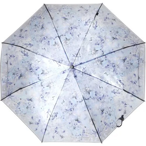 Зонт ELEGANZZA, автомат, купол 104 см, для женщин, голубой