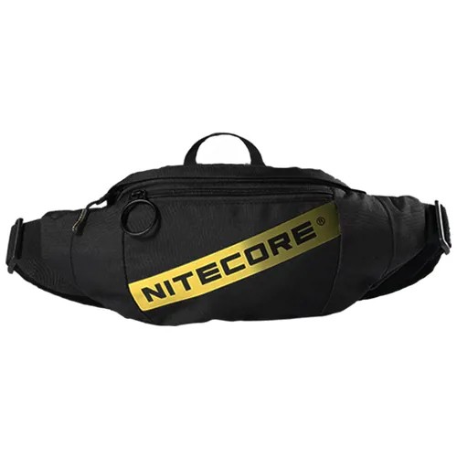 Сумка поясная Nitecore, фактура гладкая, черный