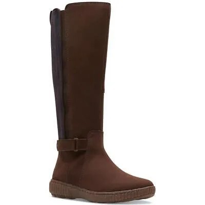 Женские коричневые сапоги до колена Clarks Caroline Style 7 Medium (B,M) BHFO 4405