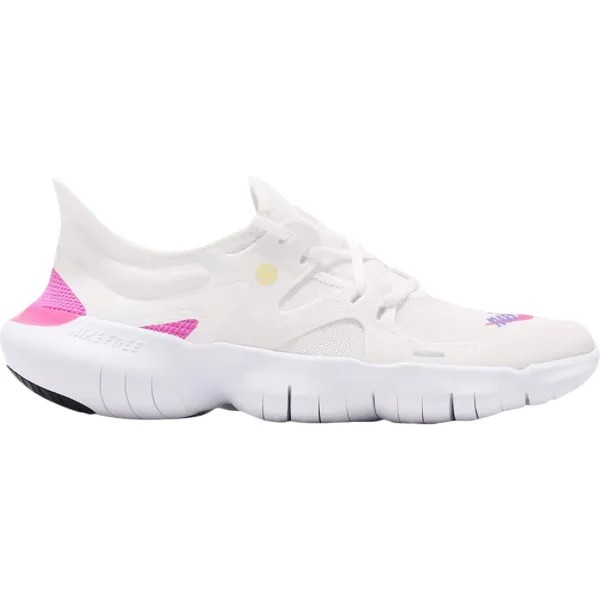 Кроссовки Nike Wmns Free RN 5.0 JDI Laser Fuchsia, белый/лиловый