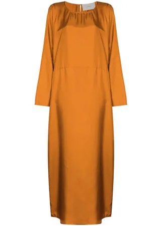 Asceno шелковое платье макси Rhodes
