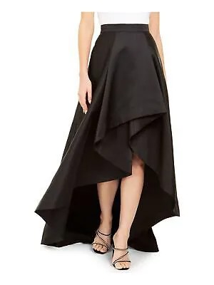 ADRIANNA PAPELL Женская черная вечерняя юбка хай-лоу в полный рост для миниатюрных размеров. Размер: 0P