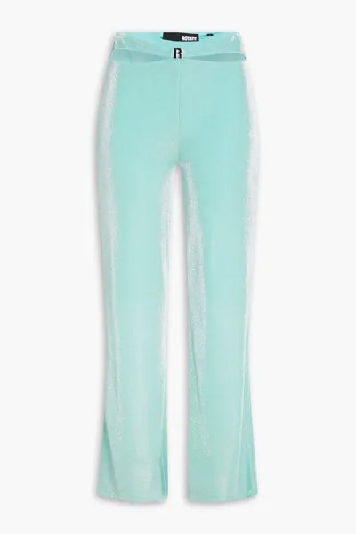 Adora широкие брюки из эластичного джерси с эффектом металлик Rotate Birger Christensen, мятный