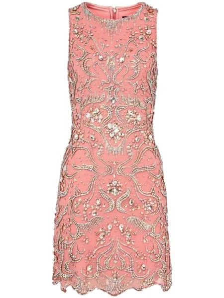 Jenny Packham короткое платье Cosmic, розовый