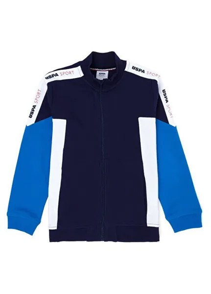 Однотонный темно-синий свитшот для мальчика RC-BODENKIDS U.S. Polo Assn., темно-синий