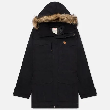 Мужская куртка парка Fjallraven Nuuk, цвет чёрный, размер L