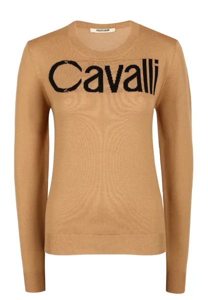 Джемпер женский Roberto Cavalli 136607 коричневый 44 IT