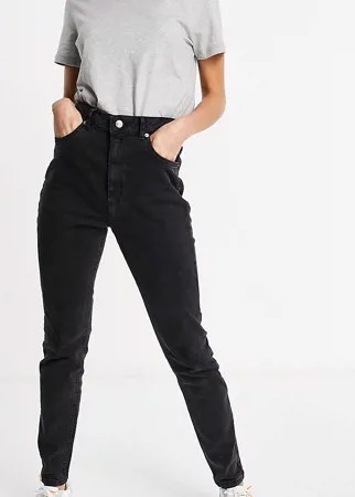 Черные узкие джинсы в винтажном стиле с завышенной талией ASOS DESIGN Tall-Черный цвет