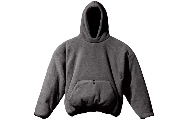 Gap X Balenciaga X Толстовка унисекс темно-серая Yeezy, темно-серый