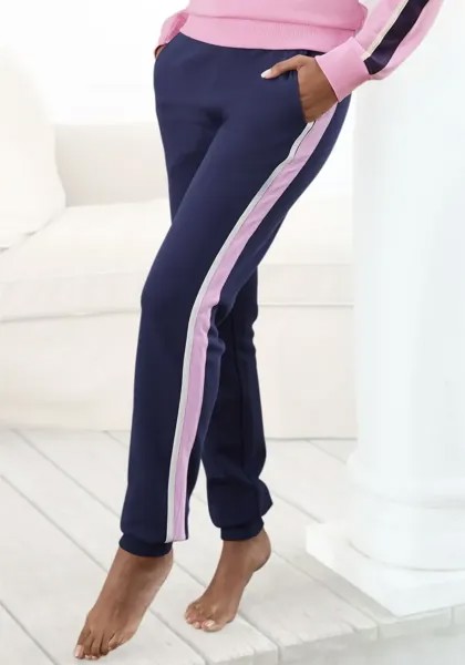 Vivance Sweatpants (1 шт.), спортивные штаны с контрастными вставками, костюм для отдыха, синий