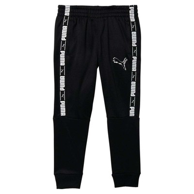 Джоггеры из усиленного флиса Puma, черные повседневные спортивные штаны для мальчиков, молодежные, 85899501