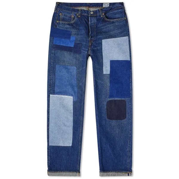 Джинсы Orslow 105 Patchwork Denim, цвет Remake