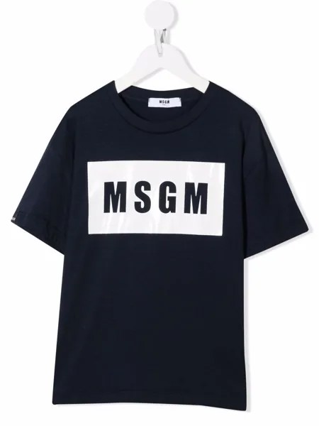 MSGM Kids футболка с логотипом