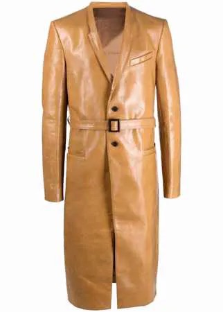 Rick Owens длинное пальто с поясом