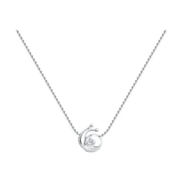 Колье из серебра с фианитом 45 см SOKOLOV 94070441