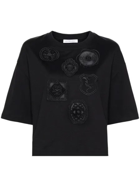 Viktor & Rolf футболка с вышивкой, черный