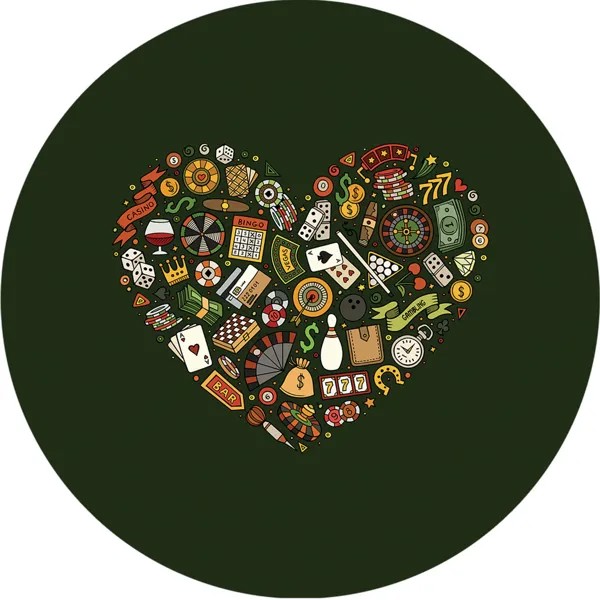 Парео женское JoyArty Азартное сердце зеленое, 150x150 см