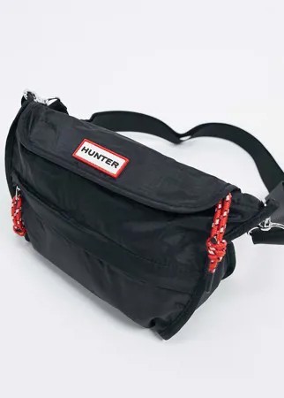 Черная складываемая сумка через плечо из ткани рипстоп Hunter Original-Черный