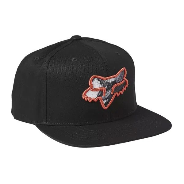 Кепка Fox Racing Karrera Snapback (черная) с 6 панелями