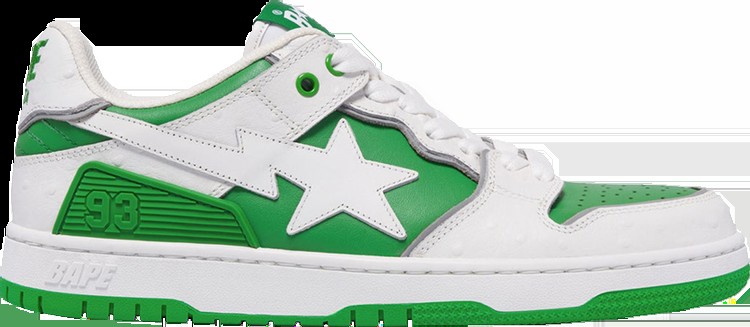 Кроссовки Sk8 Sta #1 'Faux Ostrich Leather Pack - Green', зеленый
