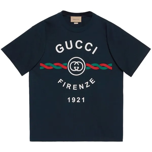 Футболка Gucci Firenze 1921, темно-синий