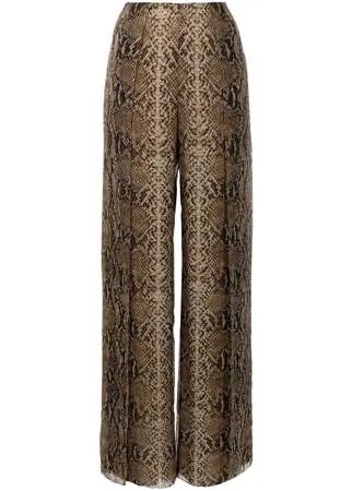 Ralph Lauren Collection брюки Saunders со змеиным принтом