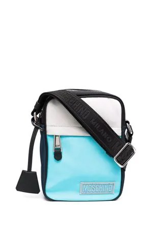Moschino сумка-мессенджер с нашивкой-логотипом