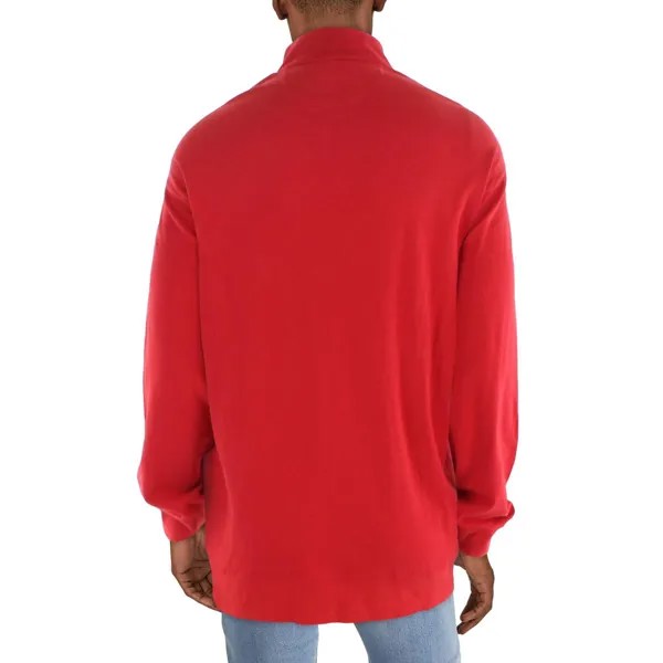 Мужской пуловер на молнии 1/4 Big & Tall Polo Ralph Lauren, красный
