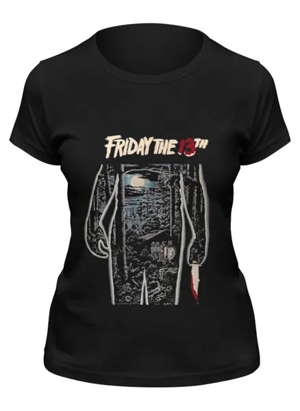 Футболка женская Printio Friday 13 черная M