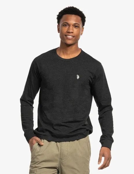 Лонгслив U.S. Polo Assn., черный