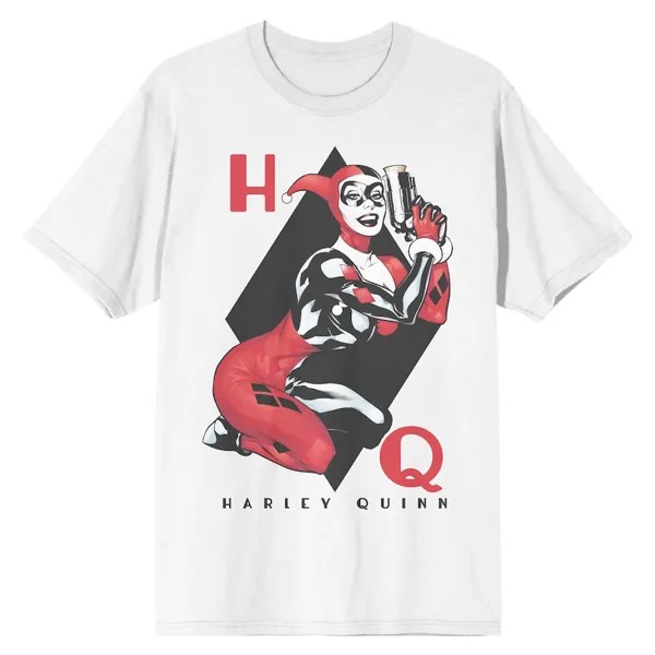 Футболка с коротким рукавом BIOWORLD Harley Quinn, белый