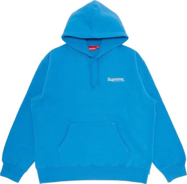 Толстовка Supreme Worldwide Hooded Sweatshirt 'Blue', синий
