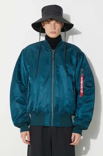 Куртка-бомбер MA-1 Alpha Industries, бирюзовый